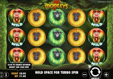 7 Monkeys UK slot game