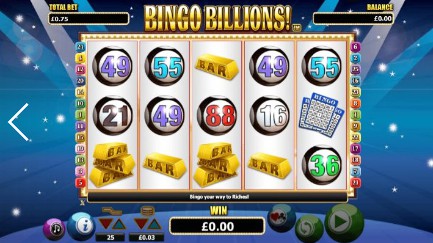 Bingo Billions UK slot game