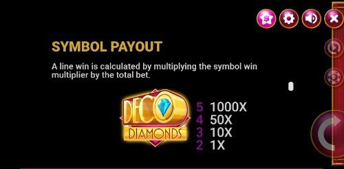 Deco Diamonds UK slot game