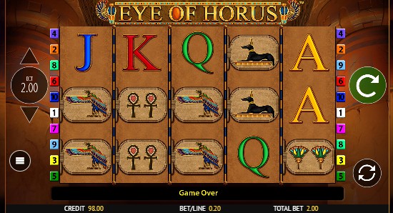 Eye of Horus UK slot game