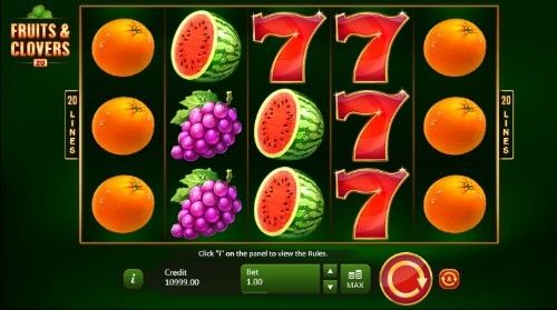 Fruits and Clovers: 20 Lines UK slot game