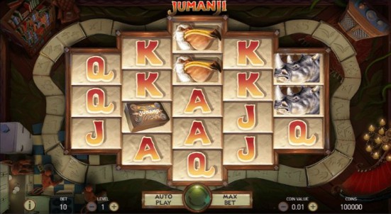 Jumanji UK slot game