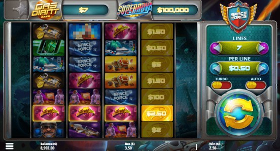 Space Force UK slot game