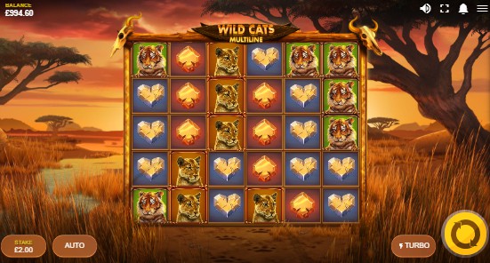 Wild Cats Multiline UK slot game