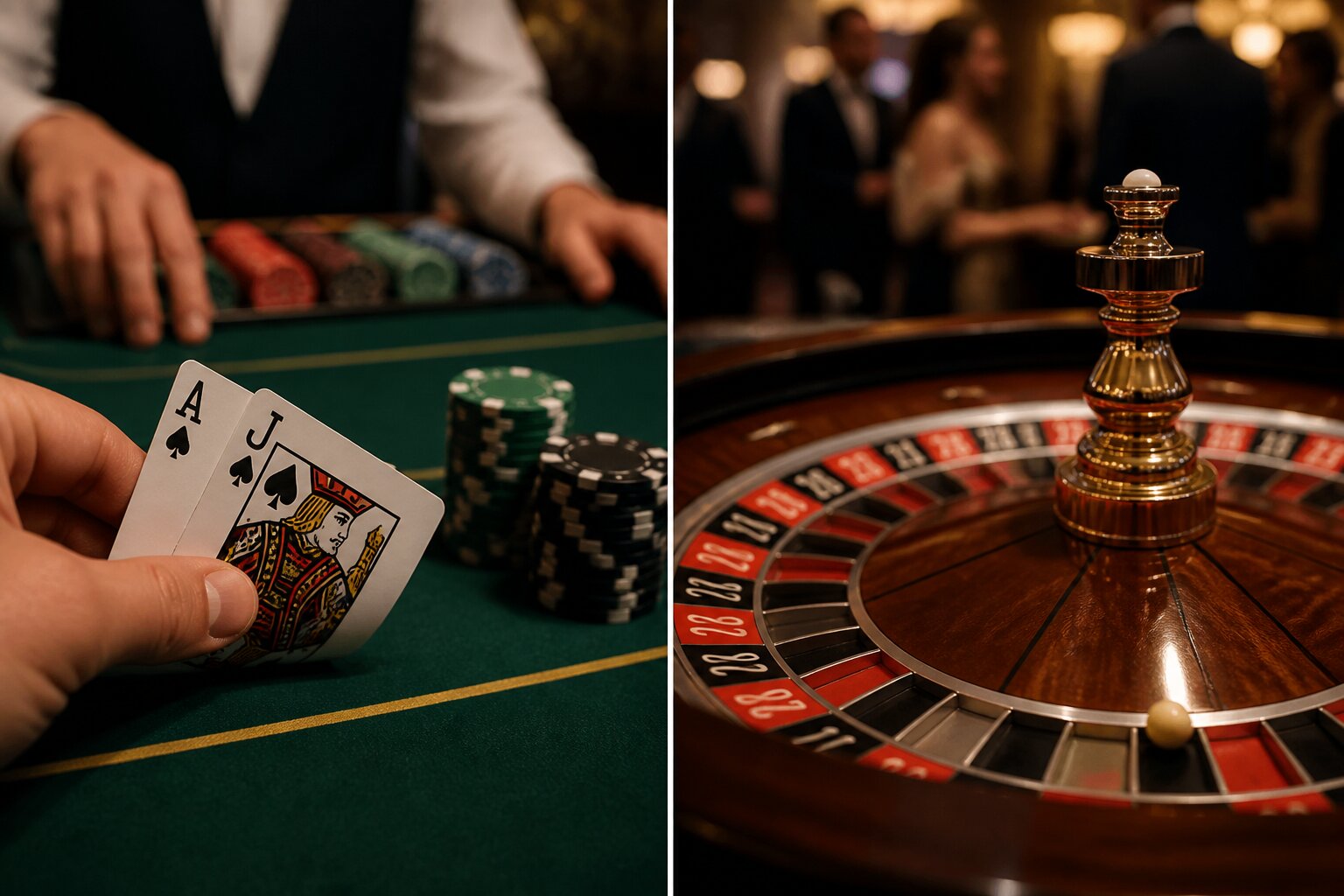 Blackjack vs Roulette: Comparing Odds, Payouts & House Edge