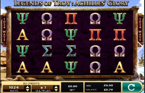 Legends of Troy 2 UK slot game