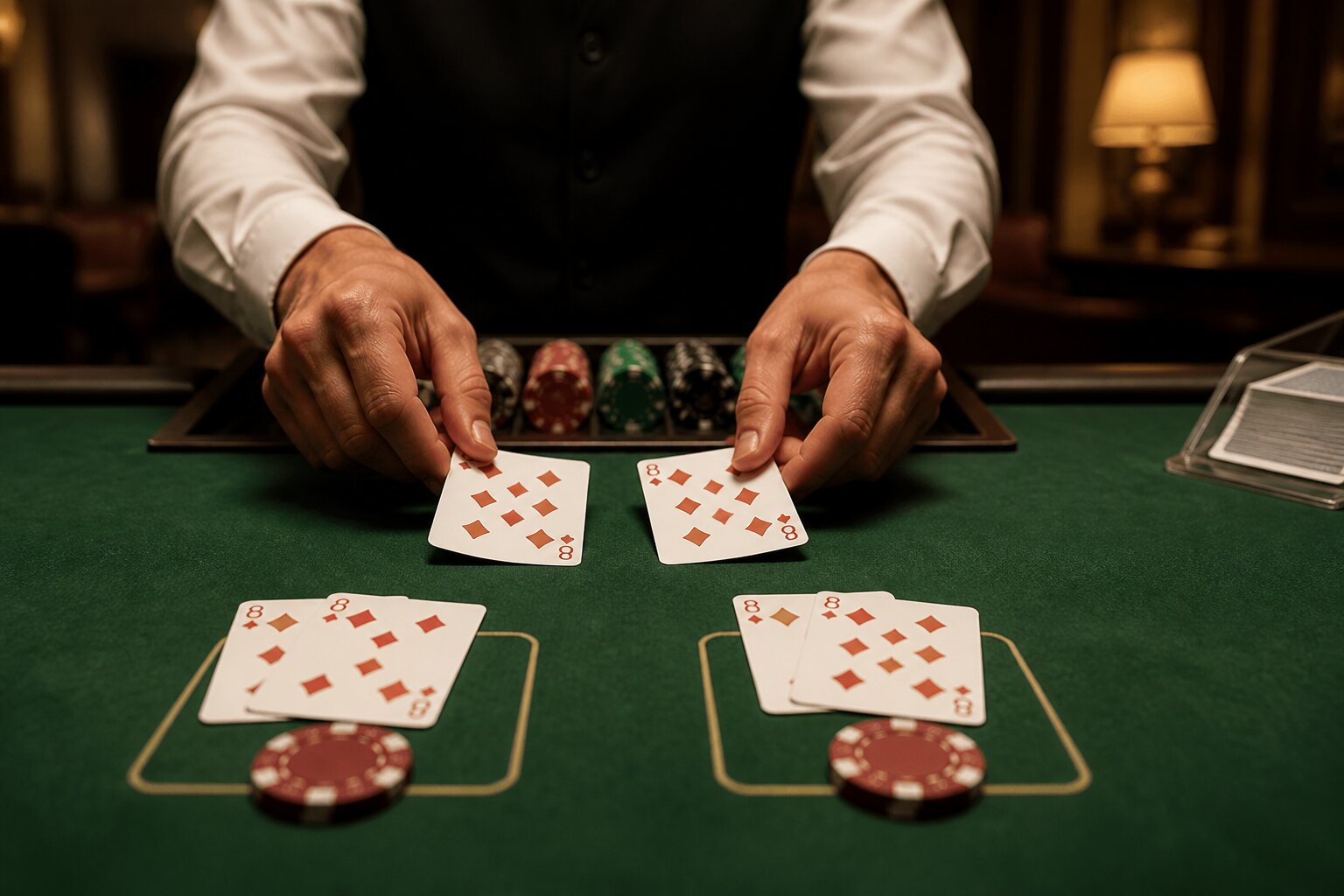 Splitting a Pair of 8s in Blackjack: When & Why to Split or Stand